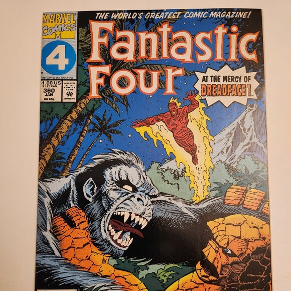The Fantastic Four #360 (1992) Marvel Comics, 1st App of Dreadface, NM - Picture 1 of 14